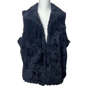Outdoor Edition‎ by Parkhurst Faux Fur Vest XL/TG Sleeveless Black